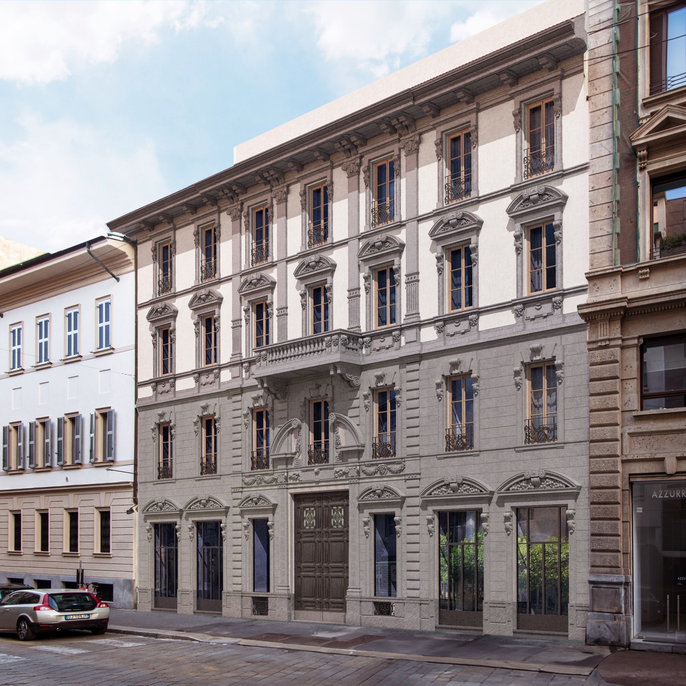 Palazzo Sacchi, parti comuni