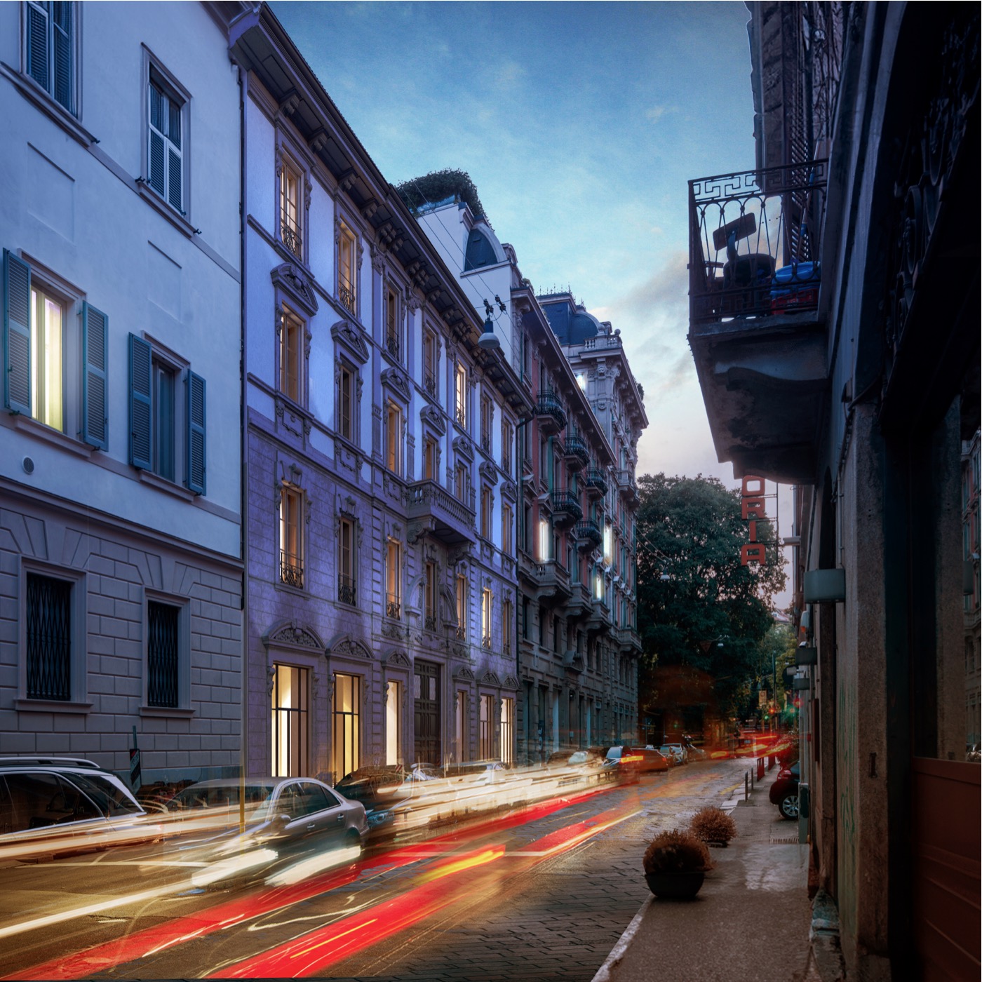 Palazzo Sacchi, parti comuni